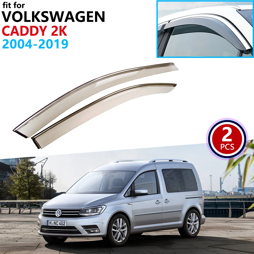 Для VW Volkswagen Caddy 2K 2004 ~ 2019 оконный козырек вентиляционные тенты защита от дождя