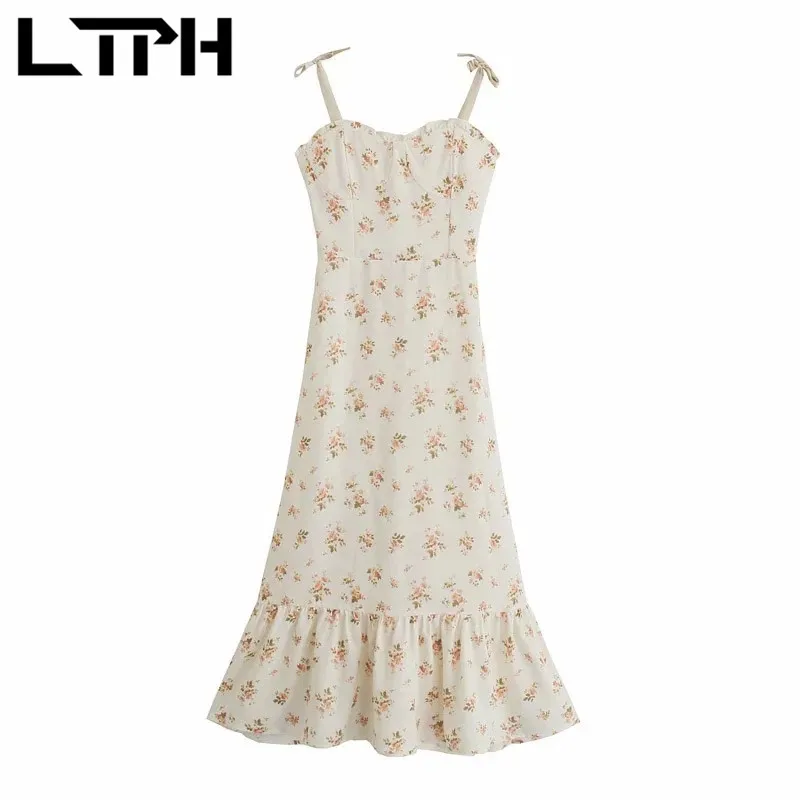 LTPH French vintage sleeveless camisole dress women high waist slim fit bow tie mid-length floral dresses 2021 summer new
LTPH French vintage sleeveless camisole dress women high waist slim fit bow tie mid-length floral dresses 2021 summer new