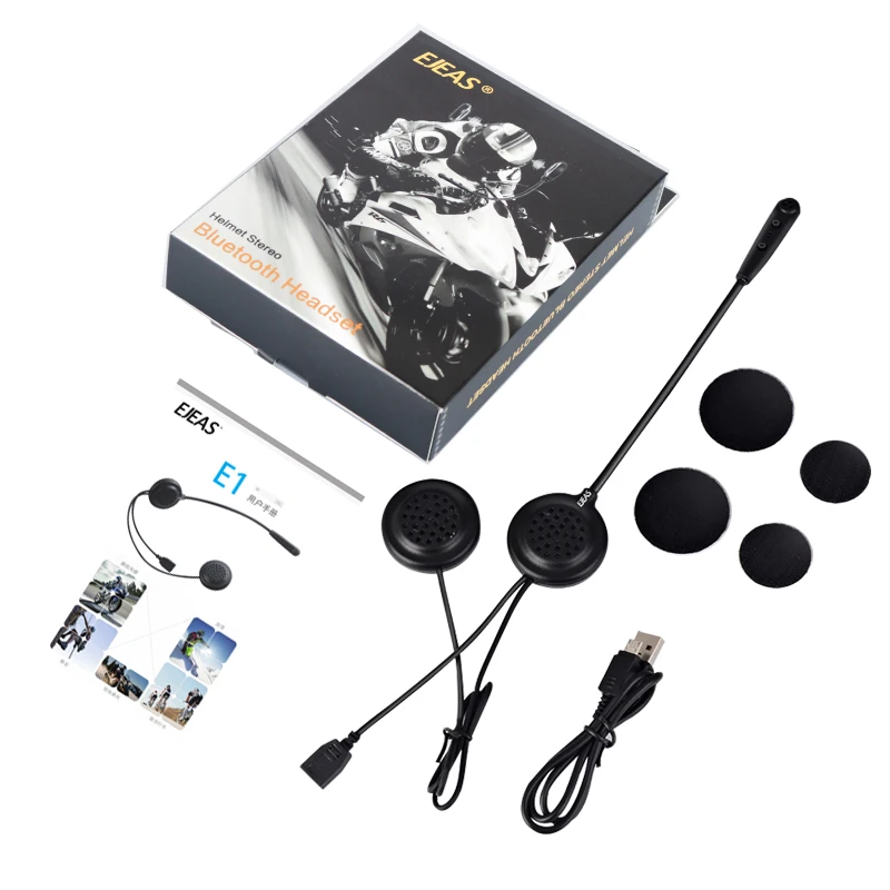 EJEAS E1 BT 4.1 Wireless Bluetooth Motorcycle Helmet Headset Intercom Interphone Helmet Earphone Headphone Speaker
EJEAS E1 BT 4.1 Wireless Bluetooth Motorcycle Helmet Headset Intercom Interphone Helmet Earphone Headphone Speaker