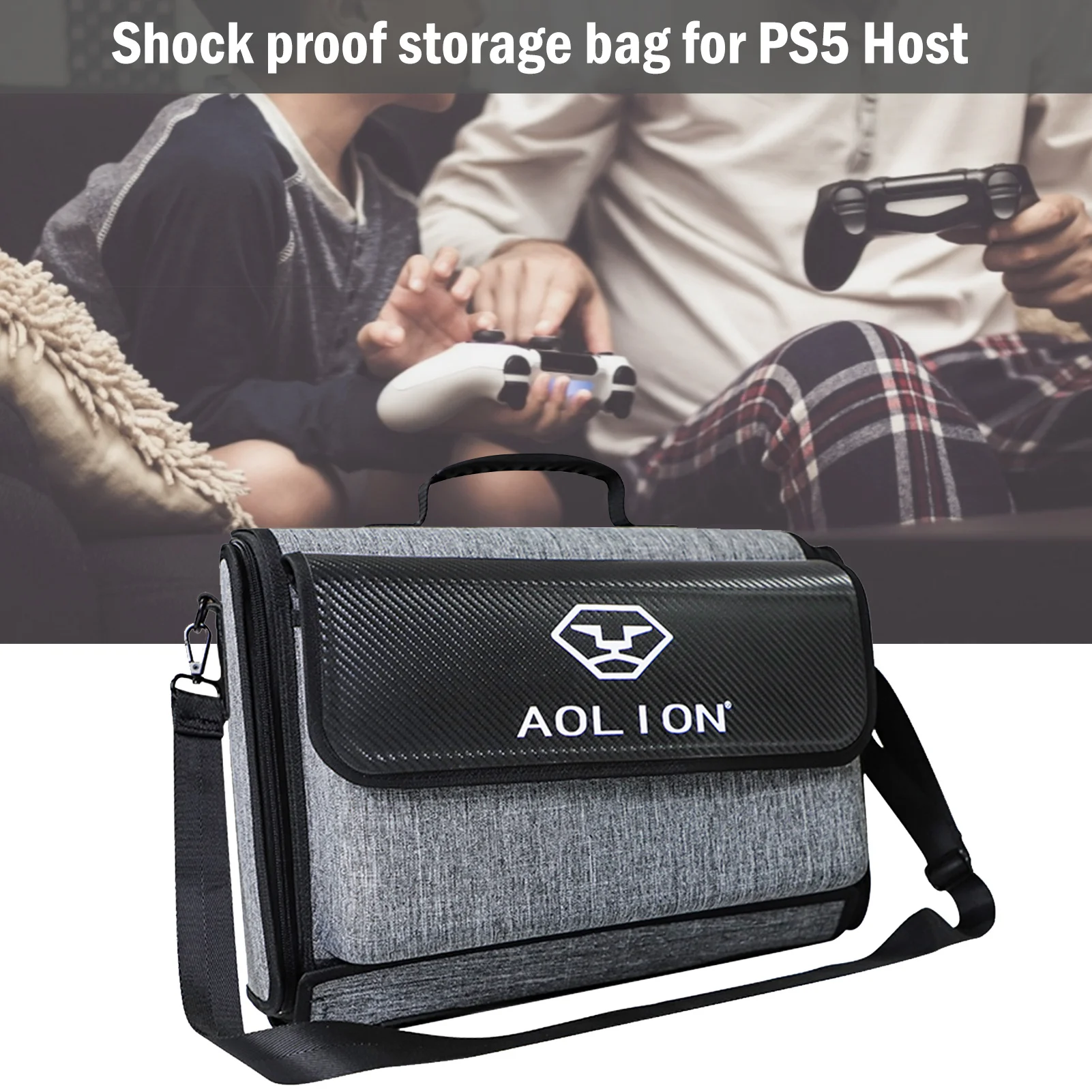 Portable Gaming Carrying Case Travel Shoulder Bag For PS5 Host Controllers Games Accessories Protective Storage Handbag For PS5 
Portable Gaming Carrying Case Travel Shoulder Bag For PS5 Host Controllers Games Accessories Protective Storage Handbag For PS5