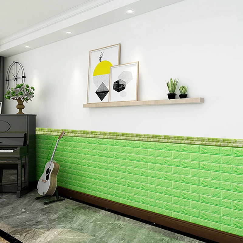 NEW 3D Foam Self Adhesive Wall Stickers Door Frame Edge Strip Band Skirt Decoration Waist Line Wallpaper Skirting | Дом и сад