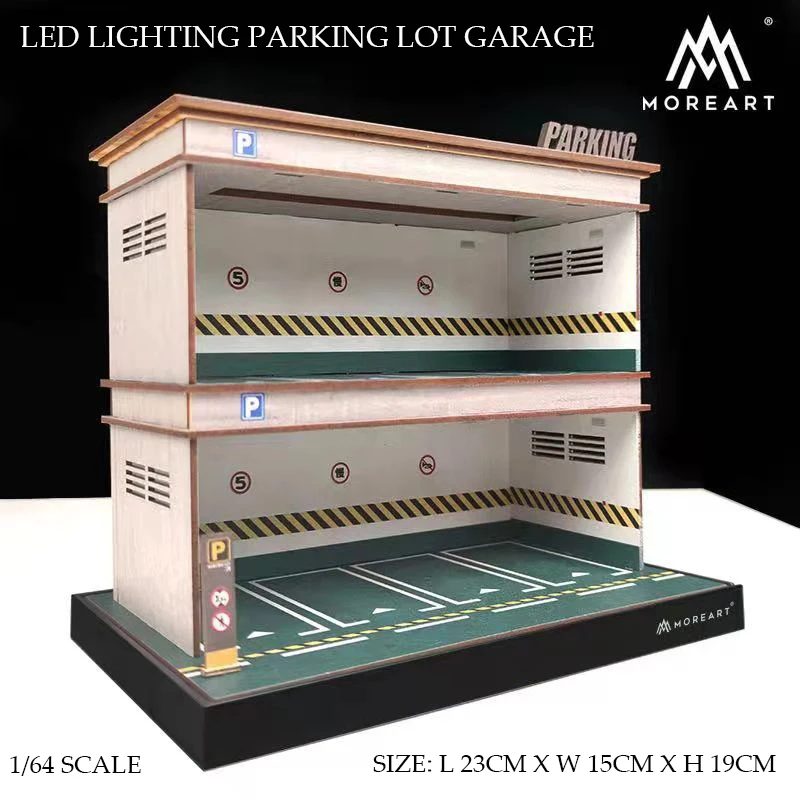 Diorama 1/64 LED Lighting Model Car 2 Layers Parking Lot Vehicle Display Collection with Acrylic Cover
Diorama 1/64 LED Lighting Model Car 2 Layers Parking Lot Vehicle Display Collection with Acrylic Cover