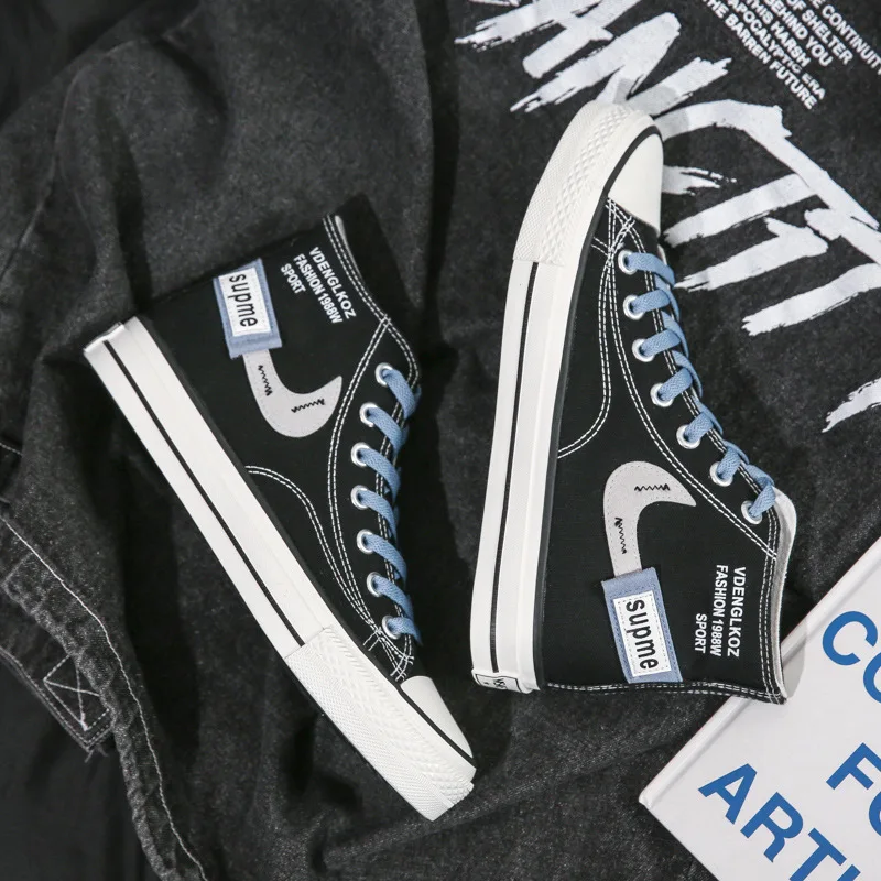 2021 Spring New High-top Canvas Shoes Men's Trend Hong Kong Style Casual Shoes Korean Fashion Student Sneakers
2021 Spring New High-top Canvas Shoes Men's Trend Hong Kong Style Casual Shoes Korean Fashion Student Sneakers