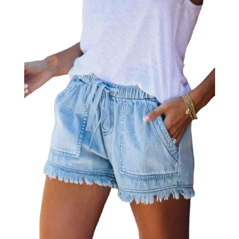 Loose Waist Casual High Waist Thin Denim Shorts Women Jeans Black Dark Blue Light Blue Green Pink Pants
Loose Waist Casual High Waist Thin Denim Shorts Women Jeans Black Dark Blue Light Blue Green Pink Pants
