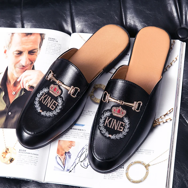 Men Casual Shoes Brand Glossy Wear-resistant Half Drag Designer Slippers Men's Shoes New 2021 Gentleman For Men Office Business
Men Casual Shoes Brand Glossy Wear-resistant Half Drag Designer Slippers Men's Shoes New 2021 Gentleman For Men Office Business