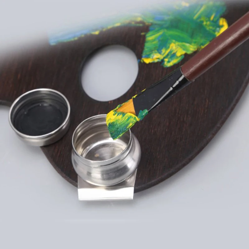 Палетка из нержавеющей стали для рисования, цилиндр для масляной краски с одним и двумя отверстиями, инструмент для легкой очистки и рисова... 
Палетка из нержавеющей стали для рисования, цилиндр для масляной краски с одним и двумя отверстиями, инструмент для легкой очистки и рисова...