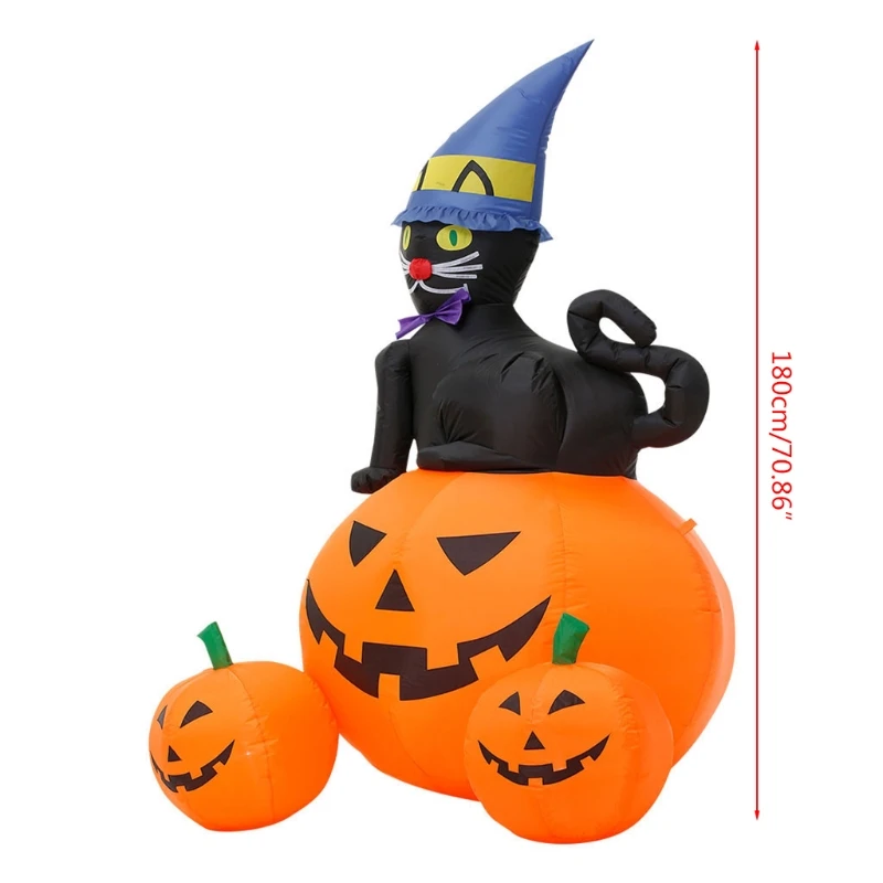 1.8m/70inch Blow Up Outdoor Light Pumpkin Inflatable Halloween Decorations Portable Prop with Pump & Light Yard Decor
1.8m/70inch Blow Up Outdoor Light Pumpkin Inflatable Halloween Decorations Portable Prop with Pump & Light Yard Decor