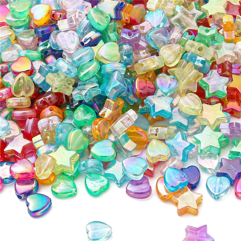 Diy Handmade Acrylic Beads Accessories Transparent Color Plated AB Five-pointed Star Love Peach Heart Loose Bead For Bracelets
Diy Handmade Acrylic Beads Accessories Transparent Color Plated AB Five-pointed Star Love Peach Heart Loose Bead For Bracelets