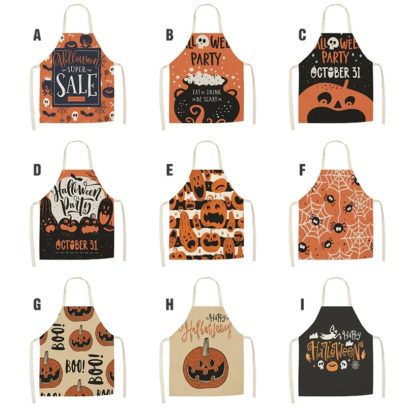 Halloween Apron Cotton Linen Apron Multi-function Kitchen Pinafore Adult Pinafore Household Party Cooking Apron
Halloween Apron Cotton Linen Apron Multi-function Kitchen Pinafore Adult Pinafore Household Party Cooking Apron
