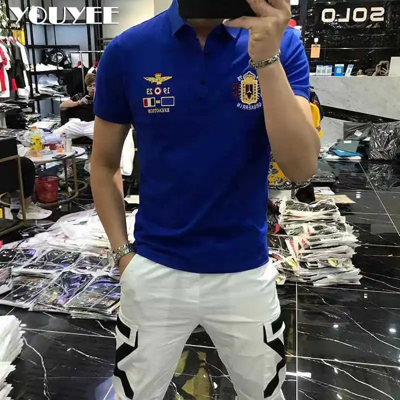 Cotton Quality High Man Polo T Shirt 2021 Summer New Eagle Embroidered Brand Polo Homme Large Size Casual Male Tops Clothing
Cotton Quality High Man Polo T Shirt 2021 Summer New Eagle Embroidered Brand Polo Homme Large Size Casual Male Tops Clothing