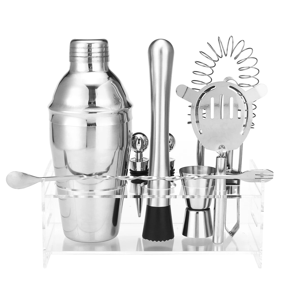Bar Shaker Cocktail Accessories Barware Boston Drink For Bartender Set Jigger Tools Stainless Steel Mixer 550ML Rack
Bar Shaker Cocktail Accessories Barware Boston Drink For Bartender Set Jigger Tools Stainless Steel Mixer 550ML Rack
