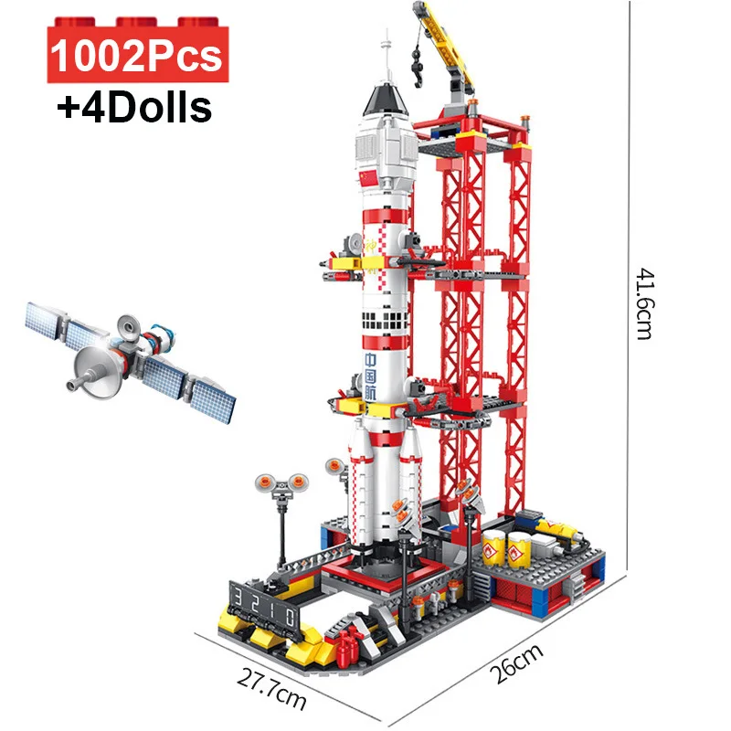 Creator Series Space Station Launch Center ShenZhou Rocket Building Blocks Satellite Model With Figures Bricks Toys Boys Gifts
Creator Series Space Station Launch Center ShenZhou Rocket Building Blocks Satellite Model With Figures Bricks Toys Boys Gifts