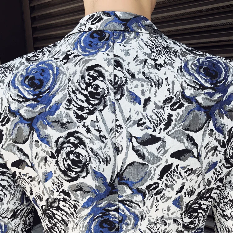 Flower 2021 New Print Men Blazer Casual Slim Fit Suit Jacket Wedding Party Prom Stage Wear Dress Blazers Casaco Masculino M-5XL
Flower 2021 New Print Men Blazer Casual Slim Fit Suit Jacket Wedding Party Prom Stage Wear Dress Blazers Casaco Masculino M-5XL