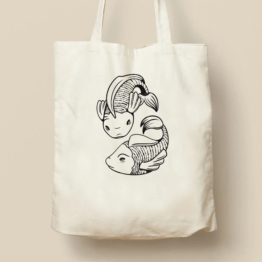 Pisces Fighting Shopper Bag Printed Kawaii Bag Fashion Shopping Canvas Shopper Bag Girl Handbag Tote Shoulder Lady Bag
Pisces Fighting Shopper Bag Printed Kawaii Bag Fashion Shopping Canvas Shopper Bag Girl Handbag Tote Shoulder Lady Bag