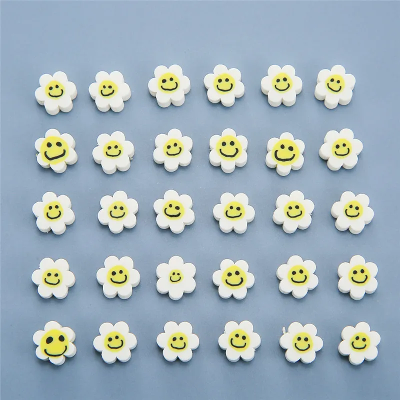 50pcs/lot Colorful Smile Face Clay Beads Spacer Loose Beads DIY Bracelet Necklace For Jewelry Making Accessories
50pcs/lot Colorful Smile Face Clay Beads Spacer Loose Beads DIY Bracelet Necklace For Jewelry Making Accessories