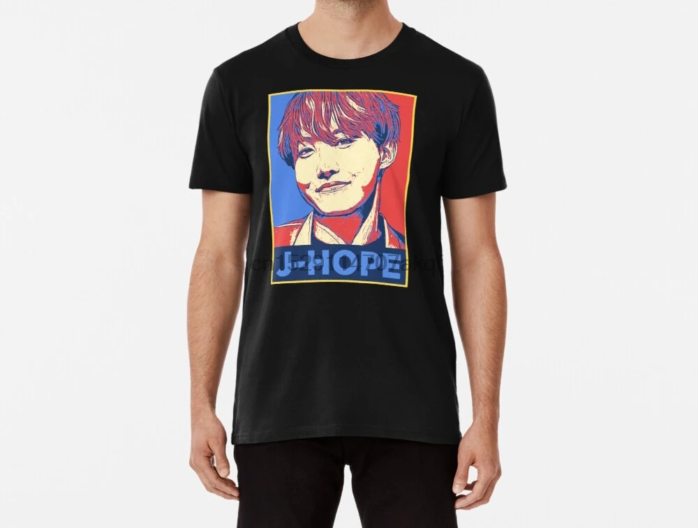 Мужская забавная футболка J Hope Poster tshirs женская футболка|Мужские футболки| |