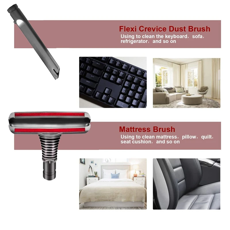 Vacuum Cleaner Accessories Cleaning Brush Head Tools Kit for Dyson V6 V7 V8 DC35 DC33 DC58 Compatible Washable Reusable 
Vacuum Cleaner Accessories Cleaning Brush Head Tools Kit for Dyson V6 V7 V8 DC35 DC33 DC58 Compatible Washable Reusable