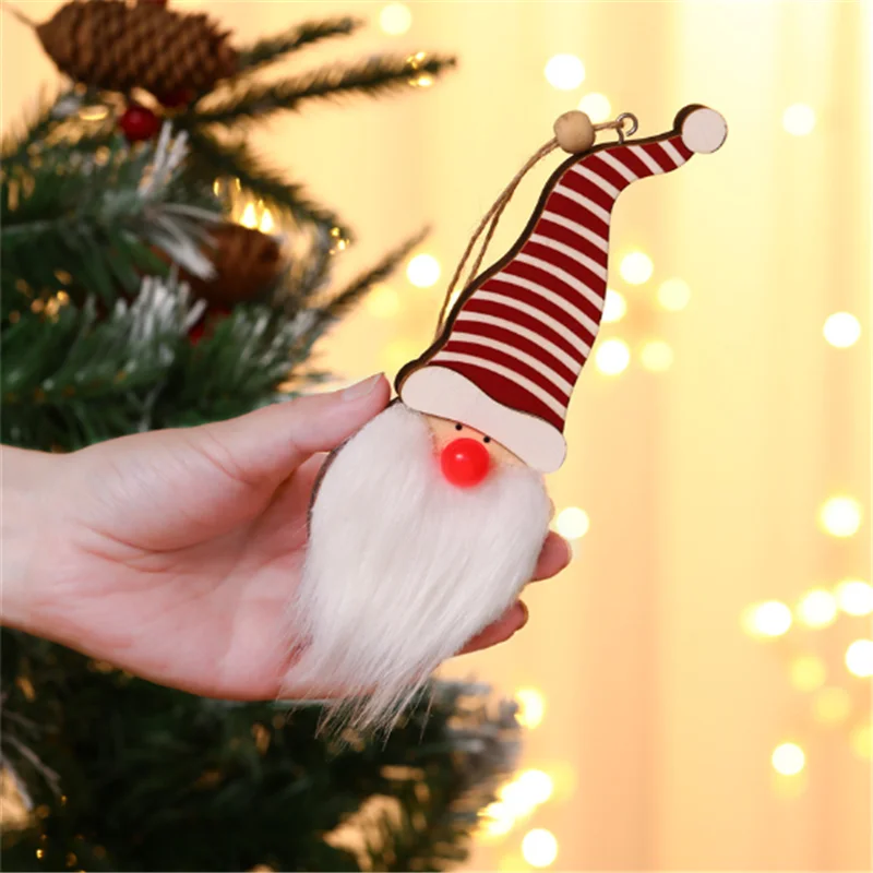 New Year 2022 Christmas Decoration Wooden Faceless Forest Old Man LED Luminous Christmas Tree Pendant Navidad Merry Christmas
New Year 2022 Christmas Decoration Wooden Faceless Forest Old Man LED Luminous Christmas Tree Pendant Navidad Merry Christmas