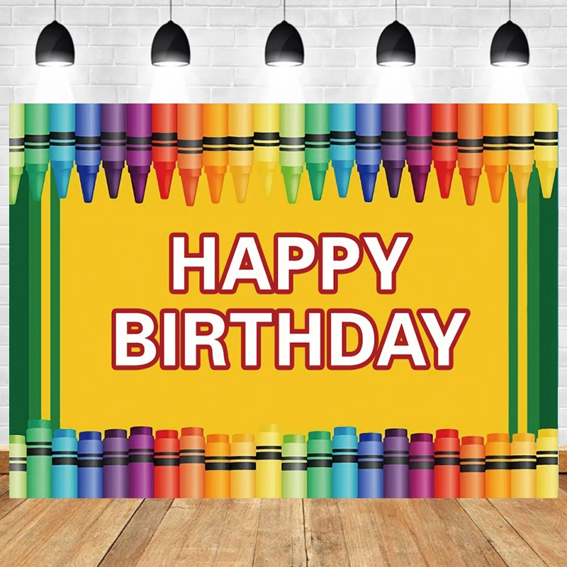 Custom Cartoon Color Brush Pencil Backdrop Child Kids Happy Birthday Party Photography Background Cake Table Decor Banner Studio
Custom Cartoon Color Brush Pencil Backdrop Child Kids Happy Birthday Party Photography Background Cake Table Decor Banner Studio