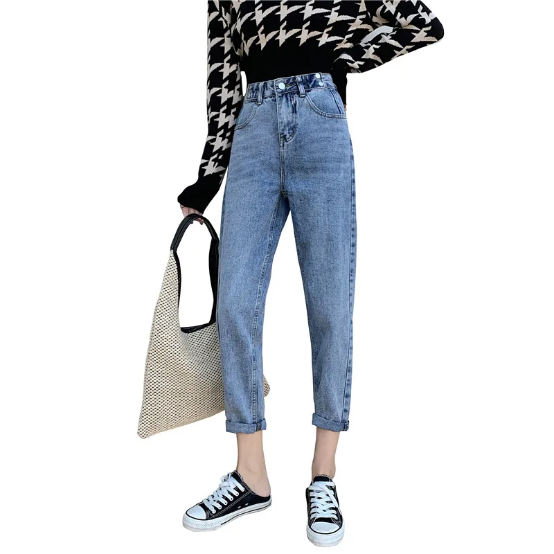 All-match nine-point jeans women 2020 spring Korean version high-waisted thin wide-leg straight loose pants
All-match nine-point jeans women 2020 spring Korean version high-waisted thin wide-leg straight loose pants