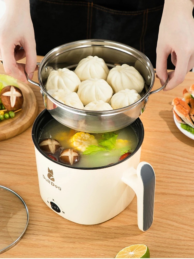 600W Mini Electric Cooker Small Pot Multi-functional Household Hot Pot Noodles Electric Cooking Pot
600W Mini Electric Cooker Small Pot Multi-functional Household Hot Pot Noodles Electric Cooking Pot