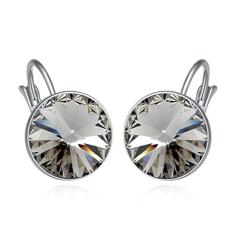 Embellished with Crystal from Swarovski Women Earrings Round Stone Crystal Drop Earring Fashion Crystal Jewelry Brincos Gift
Embellished with Crystal from Swarovski Women Earrings Round Stone Crystal Drop Earring Fashion Crystal Jewelry Brincos Gift