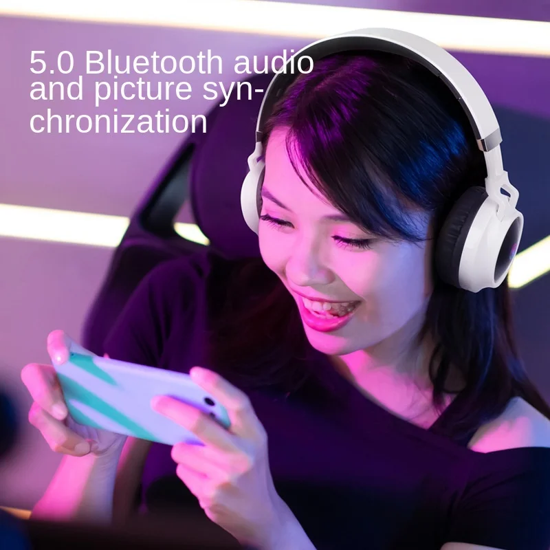 Fingertime/ Wireless Headphones Bluetooth Earphones Neckband RGB Lighting, Noise Reduction, Foldable
Fingertime/ Wireless Headphones Bluetooth Earphones Neckband RGB Lighting, Noise Reduction, Foldable