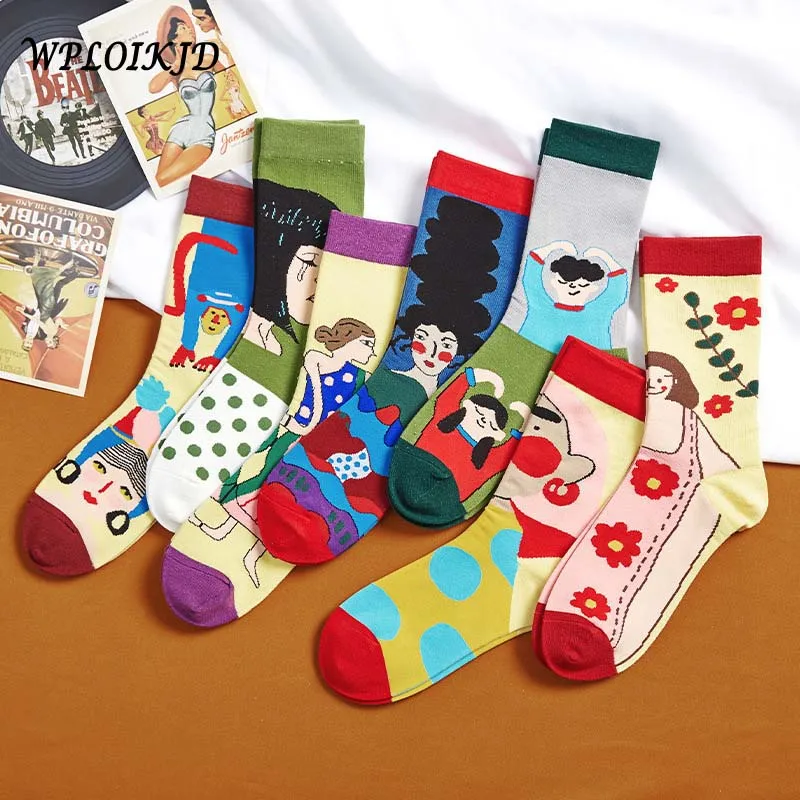 Creative Woman Socks Harajuku Korean Style Funny Socks Cartoon Illustration Cute Woman Personality Trend Skateboarding Socks
Creative Woman Socks Harajuku Korean Style Funny Socks Cartoon Illustration Cute Woman Personality Trend Skateboarding Socks