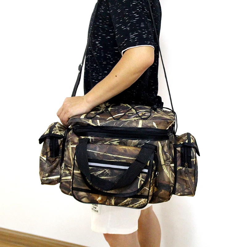 Waterproof Fishing Bag Nylon Large Capacity Multi-Purpose Fishing Tackle Bag Two-Layer Outdoor Shoulder Bags 50*30*25cm X667
Waterproof Fishing Bag Nylon Large Capacity Multi-Purpose Fishing Tackle Bag Two-Layer Outdoor Shoulder Bags 50*30*25cm X667