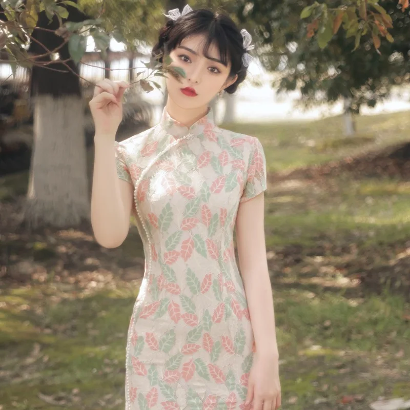 Chinese Dress Qipao Cheongsam Girl Style Retro Literary Improvement Printed Cheongsam Young Style Oriental Costume Fairy Clothes
Chinese Dress Qipao Cheongsam Girl Style Retro Literary Improvement Printed Cheongsam Young Style Oriental Costume Fairy Clothes