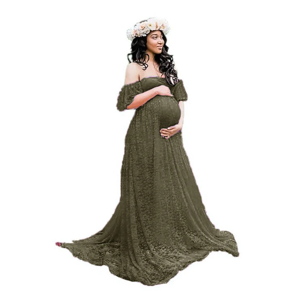 Sexy Women's Lace Pregnancy Dress Trailing Short Sleeve Maternity Dresses Photo Shoot Long Cocktail Dresses Photography Clothing
Sexy Women's Lace Pregnancy Dress Trailing Short Sleeve Maternity Dresses Photo Shoot Long Cocktail Dresses Photography Clothing
