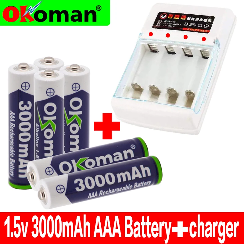 Новый бренд AA Аккумуляторная батарея 3800mah 1 5 V Новая Щелочная аккумуляторная для
