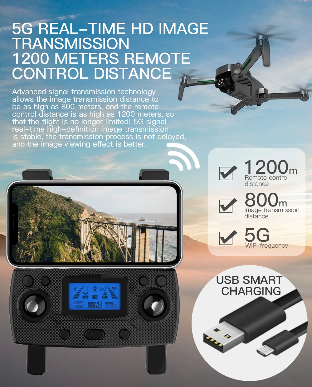 SG906 Max/SG906 pro2/ SG906 PRO Drone With 5G 4K EVO UHD Mechanical Gimbal Camera Wifi GPS Drones Distance 1.2km Flight 26 Mins
SG906 Max/SG906 pro2/ SG906 PRO Drone With 5G 4K EVO UHD Mechanical Gimbal Camera Wifi GPS Drones Distance 1.2km Flight 26 Mins