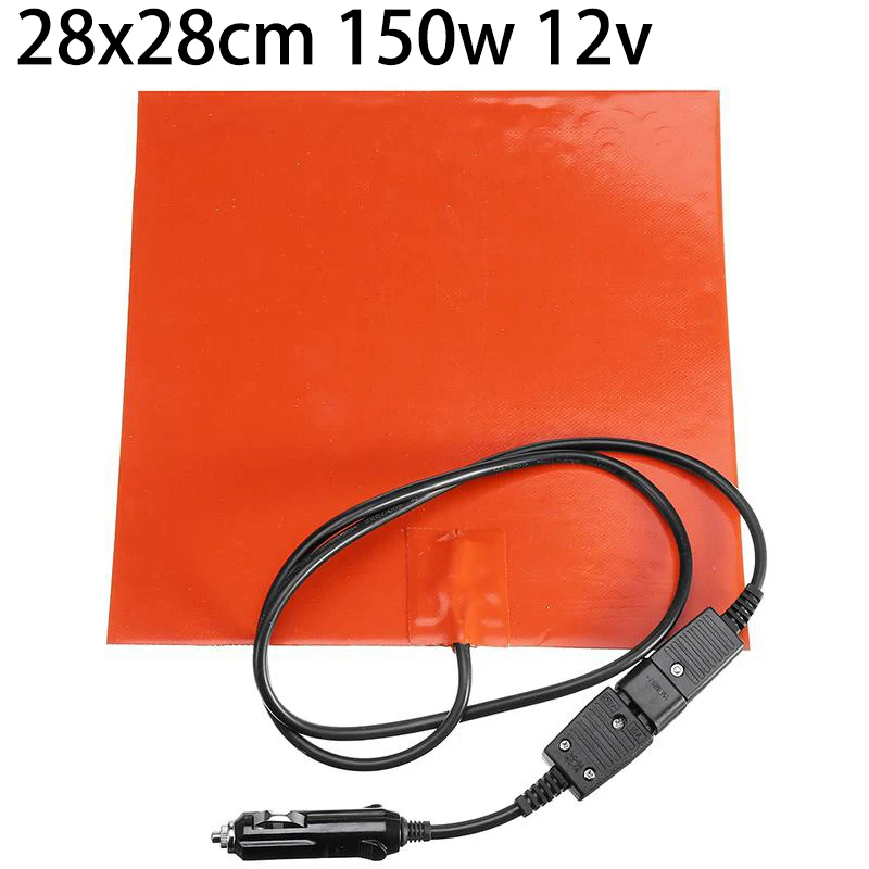 28x28cm 12V 150W Silicone Heating Pad Mat Quick Heater For Food Delivery Bag Distribution Of Thermal Insulation Heating Sheet
28x28cm 12V 150W Silicone Heating Pad Mat Quick Heater For Food Delivery Bag Distribution Of Thermal Insulation Heating Sheet
