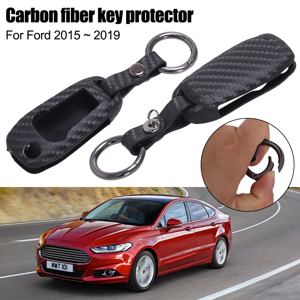 Car Key Case Remote Key Fob Cover Silicone Protective Shell Carbon Fiber Black for Ford Explorer Ranger Mondeo Ecosport F150
Car Key Case Remote Key Fob Cover Silicone Protective Shell Carbon Fiber Black for Ford Explorer Ranger Mondeo Ecosport F150