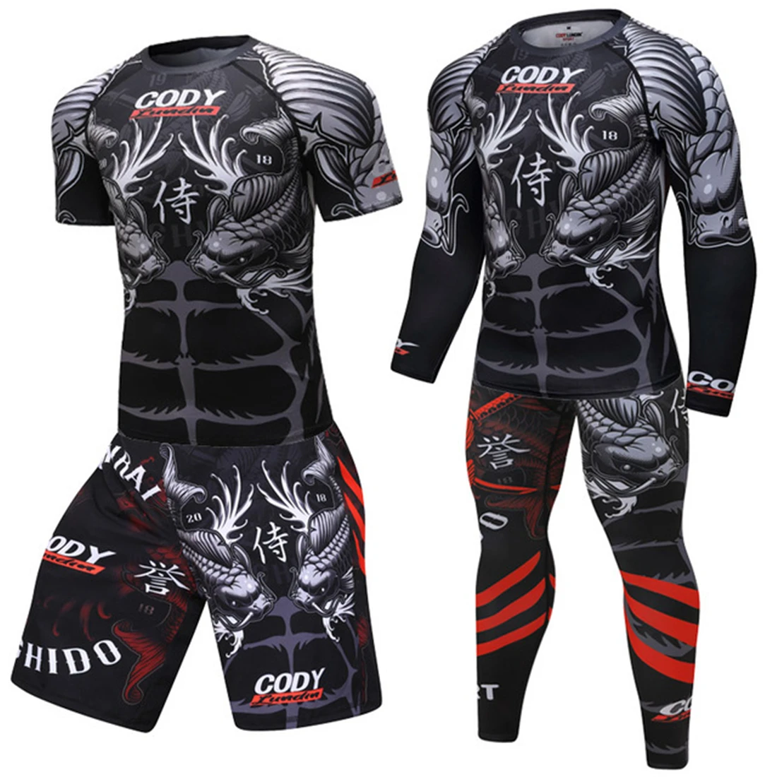 Newly Listed 4-Piece Compression Suit Men's Quick-Drying Suit Clothes Sports Running MMA Jogging Gym Exercise Fitness Clothes
Newly Listed 4-Piece Compression Suit Men's Quick-Drying Suit Clothes Sports Running MMA Jogging Gym Exercise Fitness Clothes