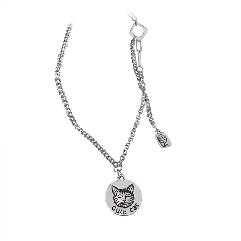 RZ085 Hip-Hop Style Fashion Simple Personality Trendy Metal Necklace Short Necklace Punk Style Necklace Women
RZ085 Hip-Hop Style Fashion Simple Personality Trendy Metal Necklace Short Necklace Punk Style Necklace Women