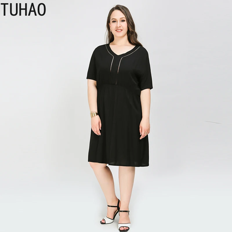 TUHAO 2020 летние женские повседневные платья для мам, большие размеры 8XL 7XL 6XL OL, летнее женское офисное Черное женское платье WM9
TUHAO 2020 летние женские повседневные платья для мам, большие размеры 8XL 7XL 6XL OL, летнее женское офисное Черное женское платье WM9