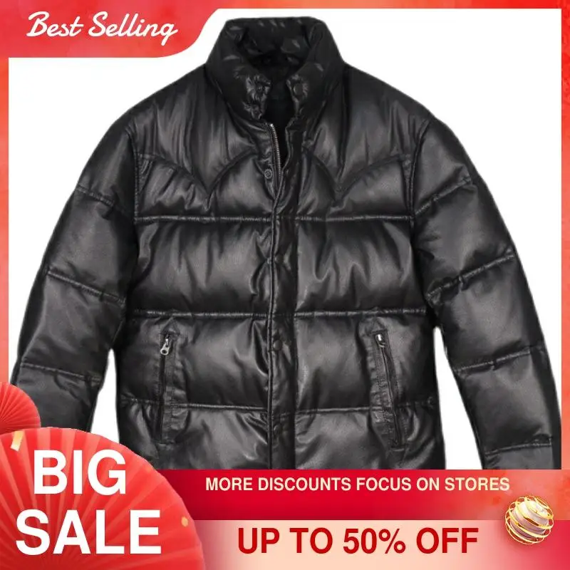 2021 Black Smart Casual Style Genuine Leather Down Jacket Plus Size 4XL Real Natural Sheepskin Russian Winter Warm Coat
2021 Black Smart Casual Style Genuine Leather Down Jacket Plus Size 4XL Real Natural Sheepskin Russian Winter Warm Coat