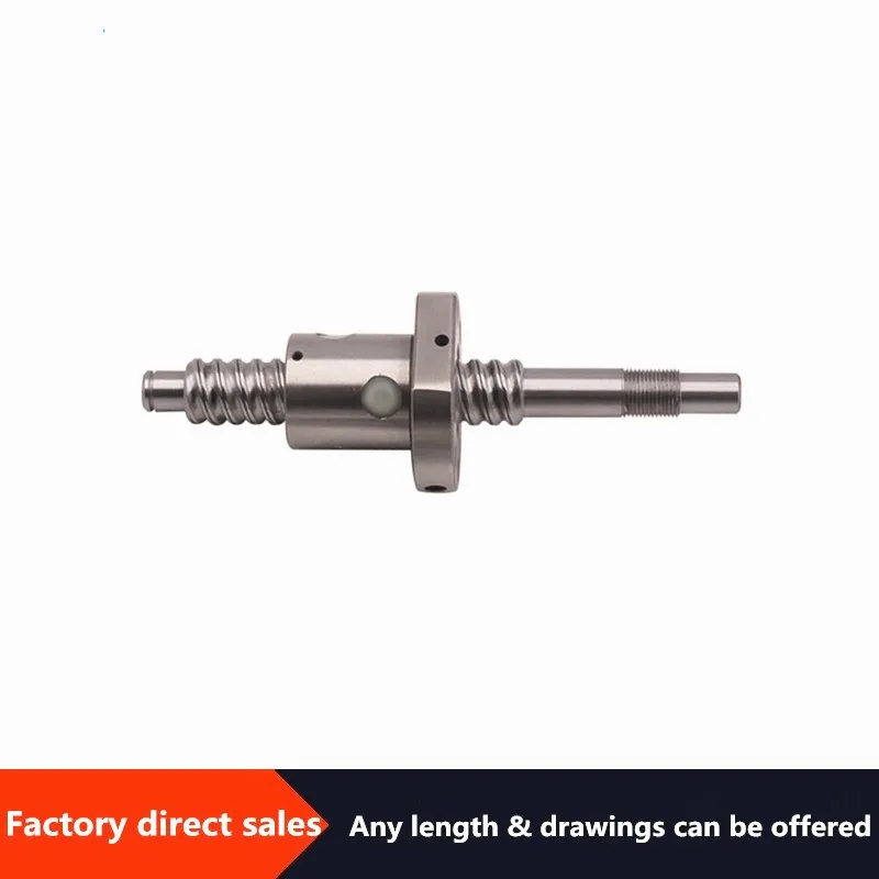 Шариковый винт SFU1604 длина 1050-2500 мм шариковый с фланцевой одиночной гайкой или BK12
