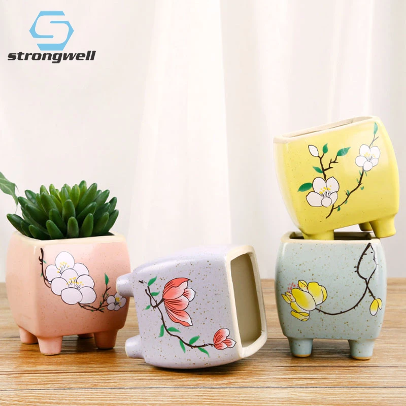 Strongwell Country Style Mini Flower Pot With Flower Pattern Handicrafts Miniature Succulent Planter Home Garden Decoration Pot
Strongwell Country Style Mini Flower Pot With Flower Pattern Handicrafts Miniature Succulent Planter Home Garden Decoration Pot