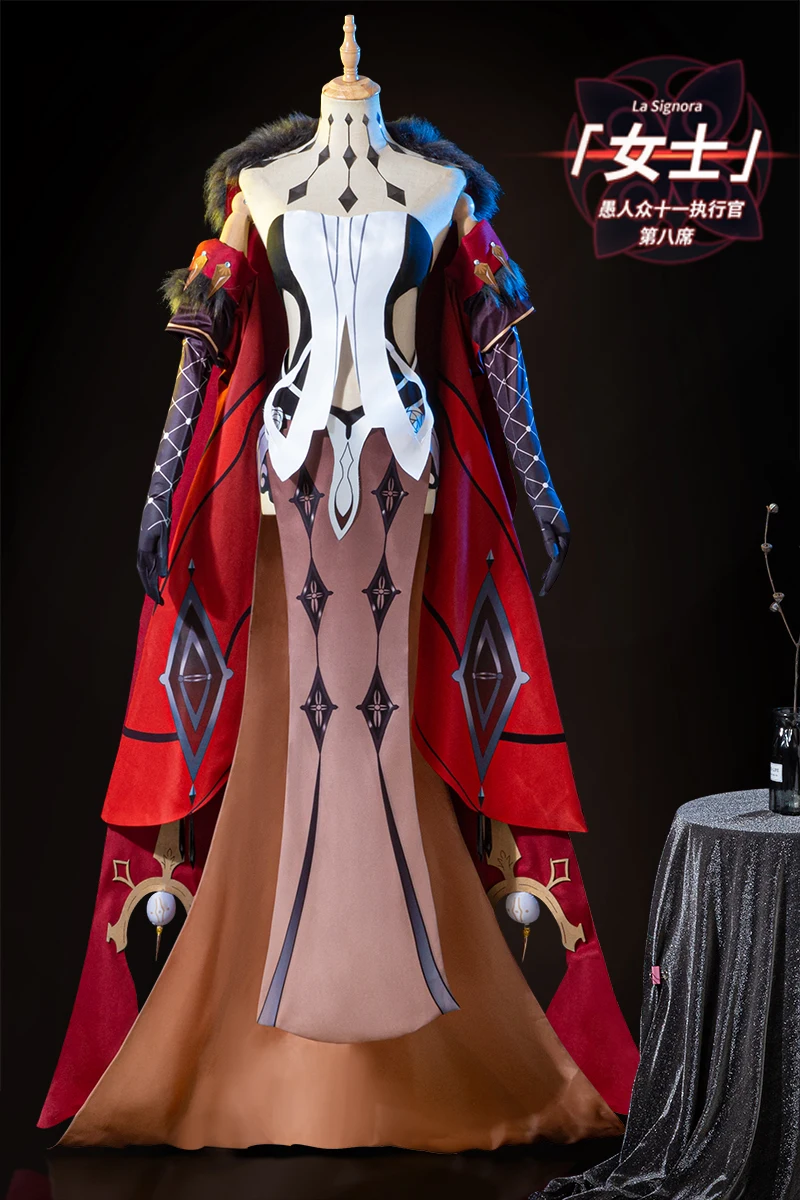 Hot Game Genshin Impact NPC La Signora Cosplay Costume Fashion Combat Uniform Female Activity Party Role Play Clothing XS-XL
Hot Game Genshin Impact NPC La Signora Cosplay Costume Fashion Combat Uniform Female Activity Party Role Play Clothing XS-XL