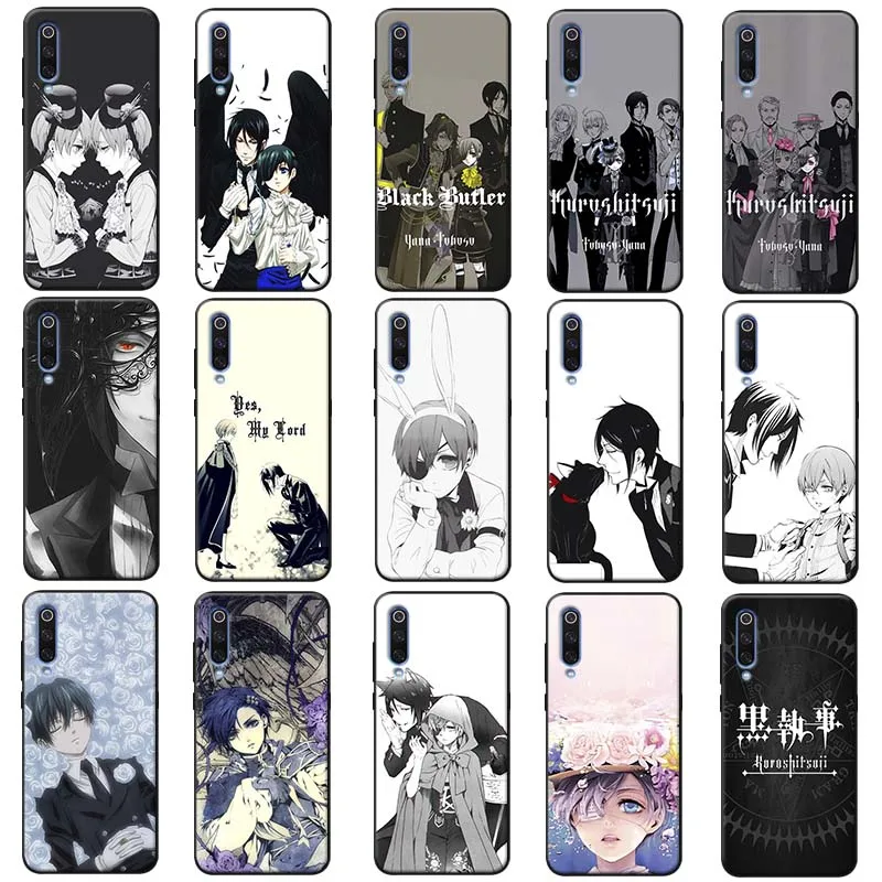 Soft Silicone Phone Case for samsung galaxy a50 a70 a30 a40 a20 s8 s9 s10 plus Black Butler |
