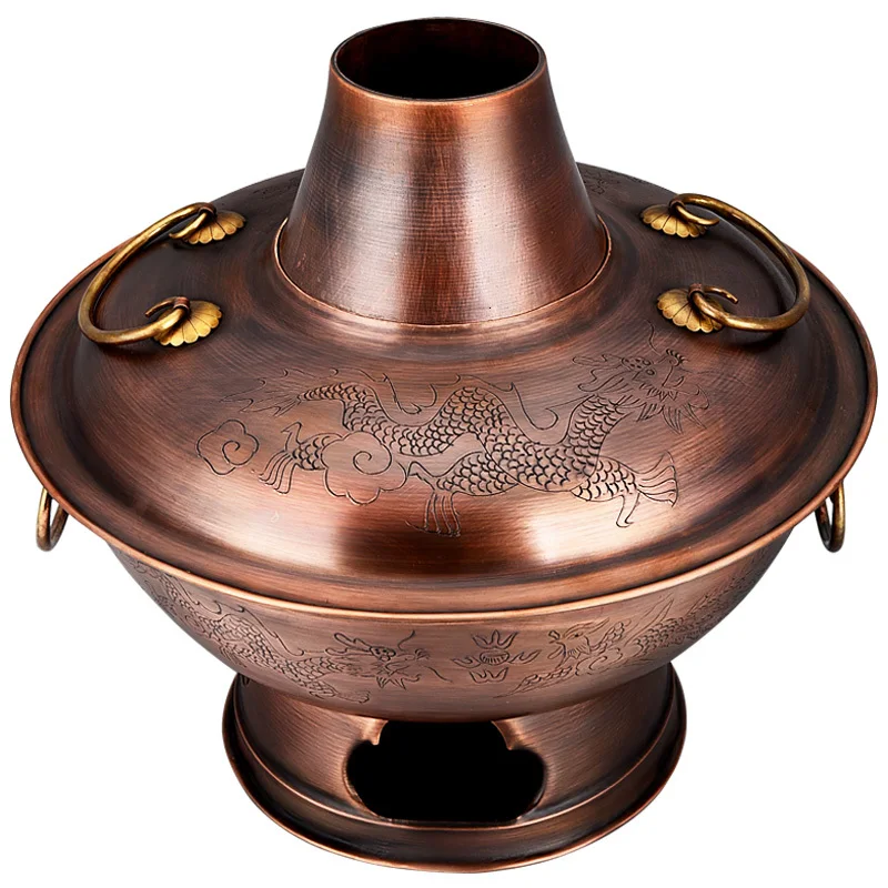 Pure copper thickened Chinese mandarin duck pot charcoal tradition old Beijing household two-flavor chafing dish chafingdish
Pure copper thickened Chinese mandarin duck pot charcoal tradition old Beijing household two-flavor chafing dish chafingdish