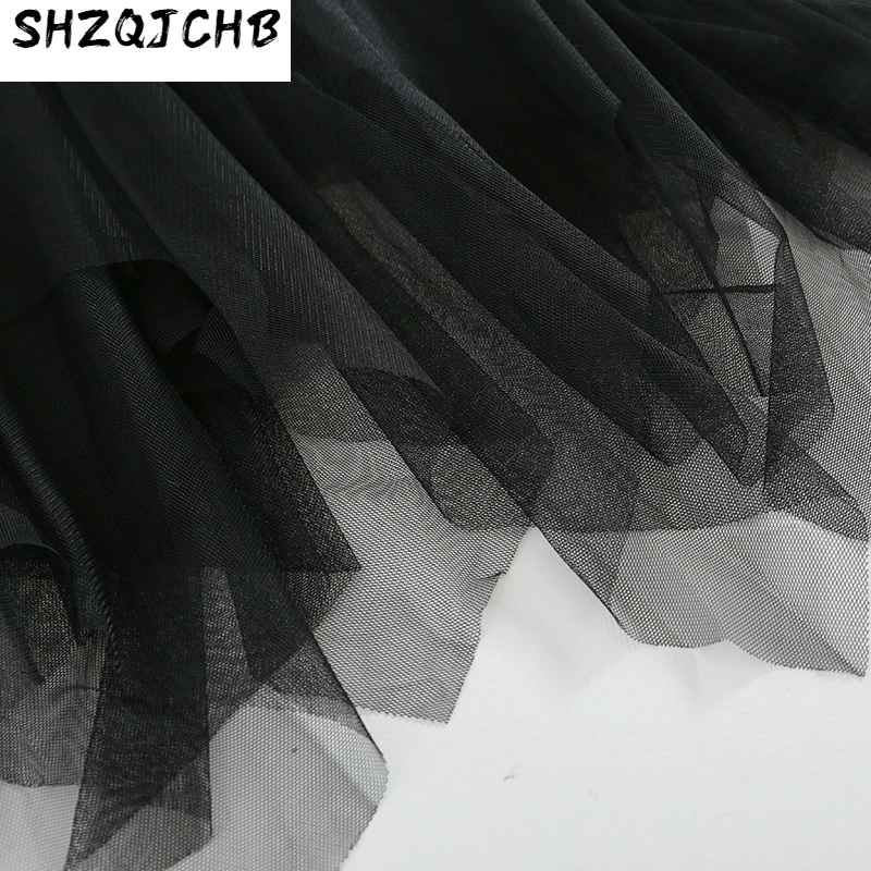 JCHB 2021 Summer Mesh Skirt Korean Black Women Skirts A Line Long Skirt Streetwear Vintage Clothes Faldas Mujer Moda KJ1712 
JCHB 2021 Summer Mesh Skirt Korean Black Women Skirts A Line Long Skirt Streetwear Vintage Clothes Faldas Mujer Moda KJ1712