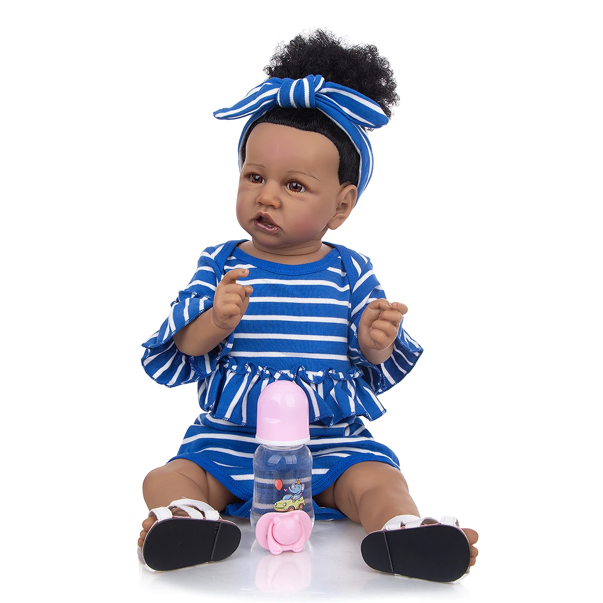 57cm Reborn Baby Dolls Brown Eyes 100% Silicone Children Gift 
57cm Reborn Baby Dolls Brown Eyes 100% Silicone Children Gift