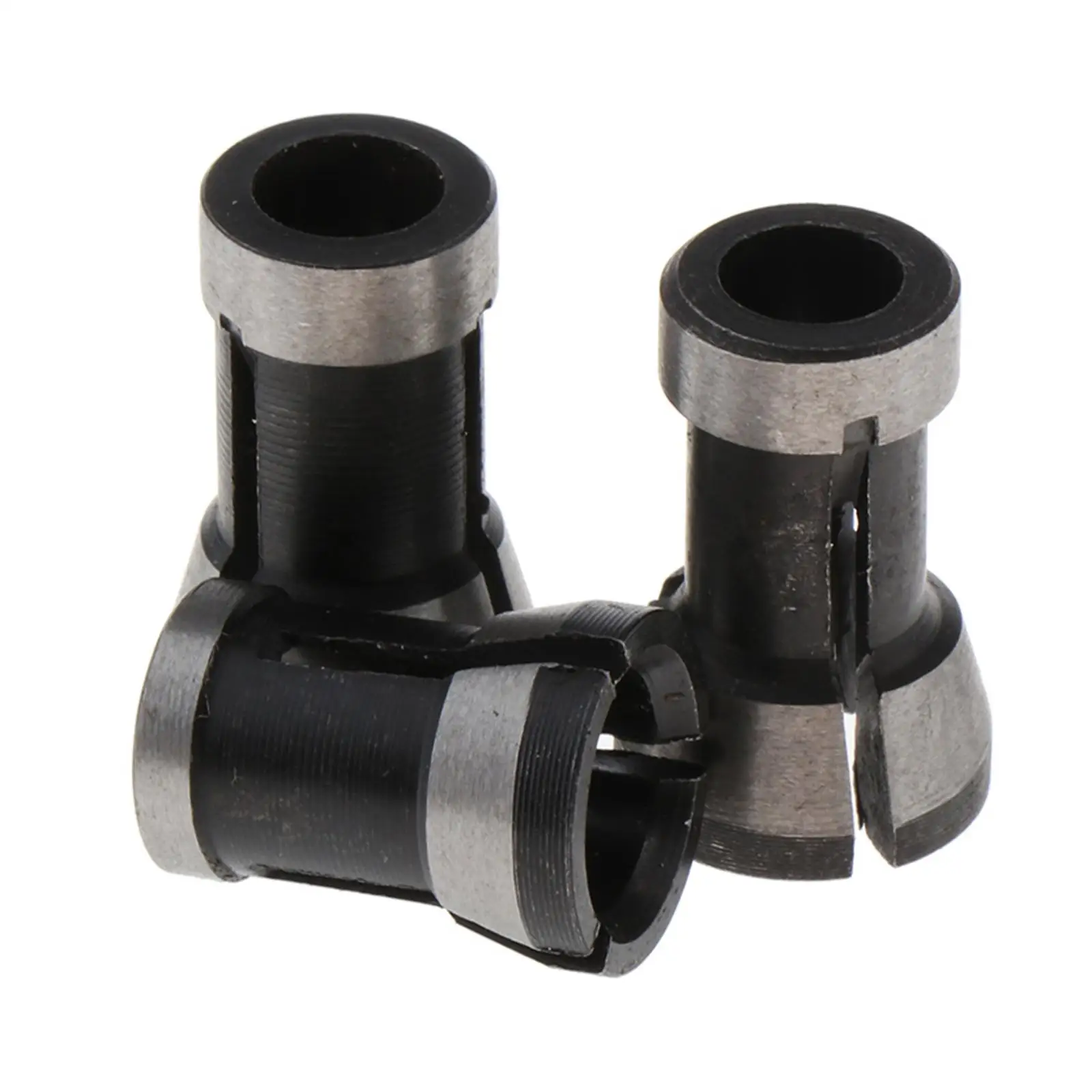 3Pcs Router Collet Set 6mm 6.35mm 8mm, Chuck Heads Adapter for Drills Engraving Trimming, Carving Machine 
3Pcs Router Collet Set 6mm 6.35mm 8mm, Chuck Heads Adapter for Drills Engraving Trimming, Carving Machine