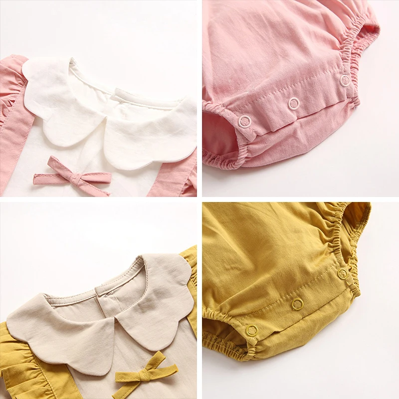 Baby Girls Romper 2021 Autumn Toddler Girls Jumpsuit Cotton Long Sleeve Costumes Korean Peter Pan Collar Infant Clothes
Baby Girls Romper 2021 Autumn Toddler Girls Jumpsuit Cotton Long Sleeve Costumes Korean Peter Pan Collar Infant Clothes