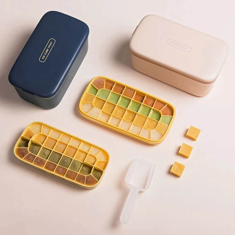 Ice Cube Tray with Lid 64 Compartments Ice Cube Box Mould Double Layer Silicone Mold
Ice Cube Tray with Lid 64 Compartments Ice Cube Box Mould Double Layer Silicone Mold