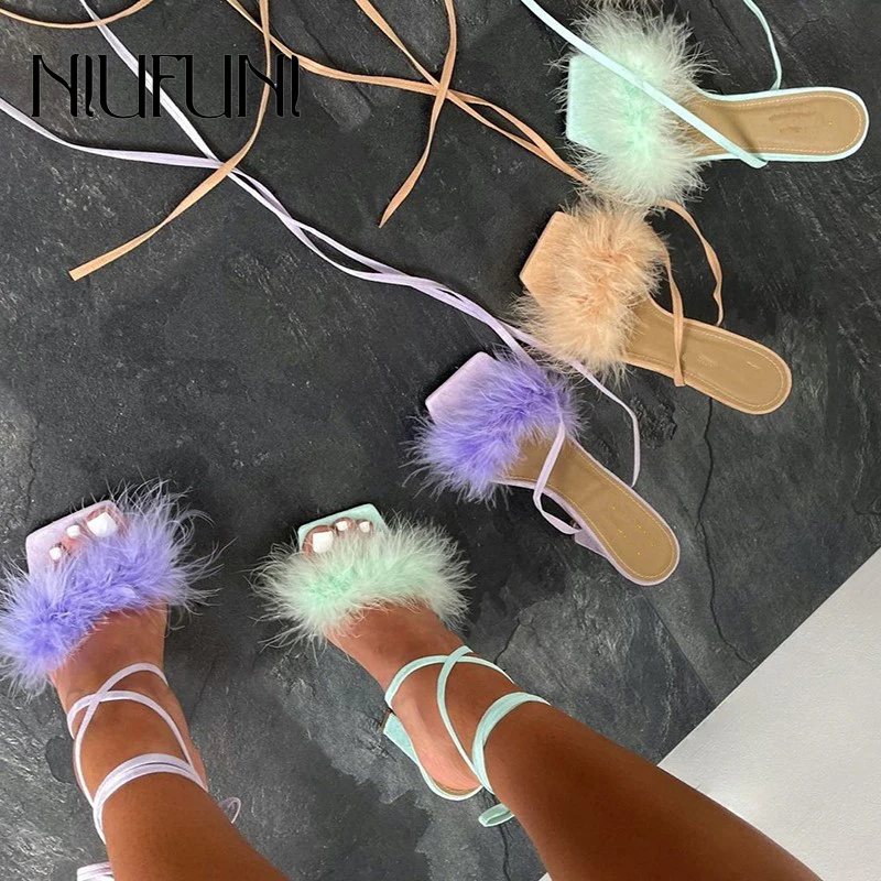 Rabbit Fur Ankle Strap Summer Women's Sandals Stiletto High Heels 4 Colors Suede Sexy Party Dress Shoes Fashion Sandals Size 42
Rabbit Fur Ankle Strap Summer Women's Sandals Stiletto High Heels 4 Colors Suede Sexy Party Dress Shoes Fashion Sandals Size 42